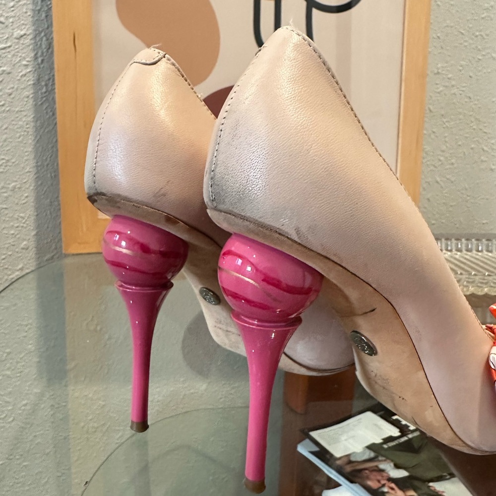Emilio Pucci Pink and Cream Stiletto Heels